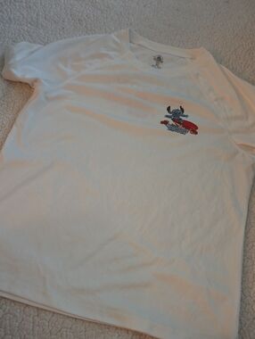 Disney typhoon lagoon Short‑Sleeve Tee with Blue Stitch Surf Graphic